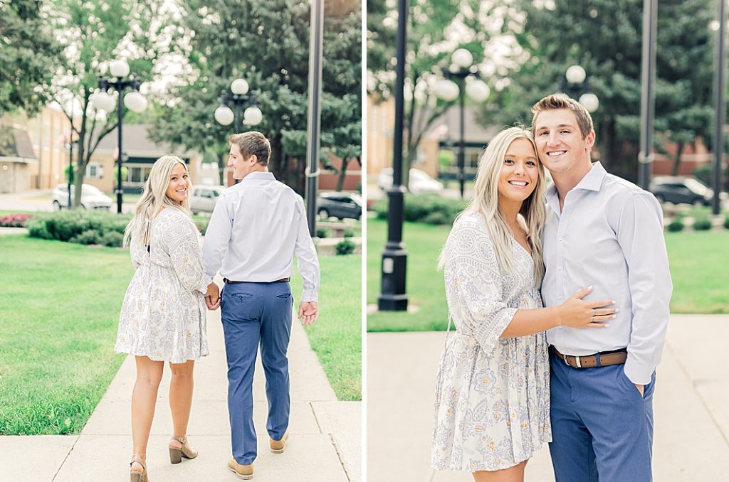 orange city engagement session